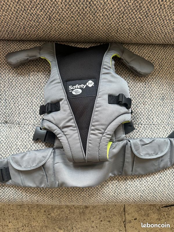 Porte bébé Safety first parfait état gris et vert jusqu'à