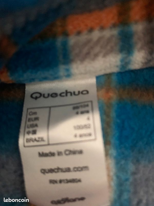 Vends polaire 4 ans quechua (image 2)