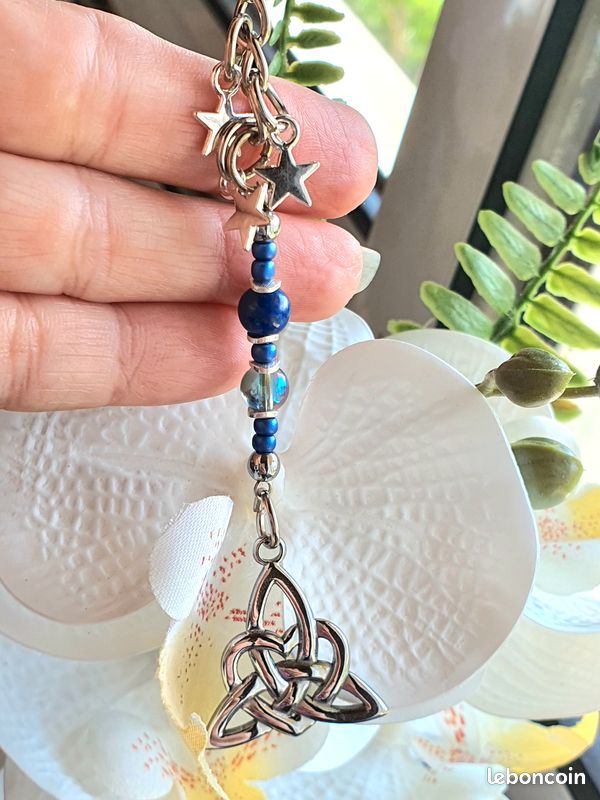 Talisman Triquetra Coeur Pierres (image 1)