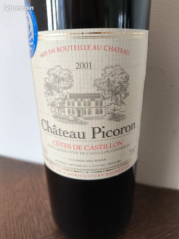 Château Picoron 2001 vin rouge (image 2)