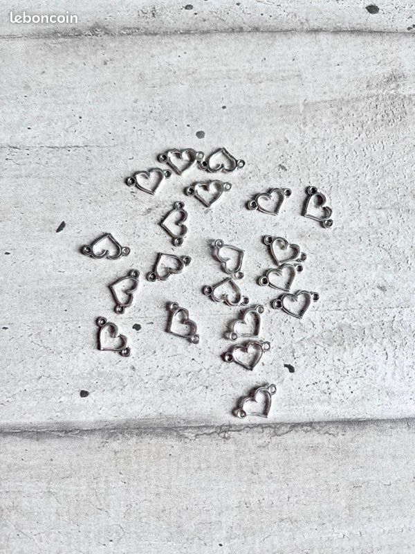 Lot De 20 Breloques Croix Argentée 21x11,5 Mm - Pour Création De Bijoux