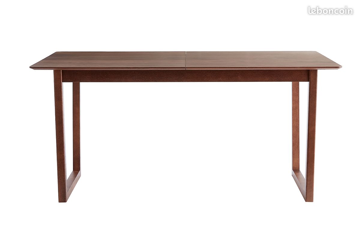 Table à manger extensible LAHO – bois foncé – 160/200/240 cm (image 3)