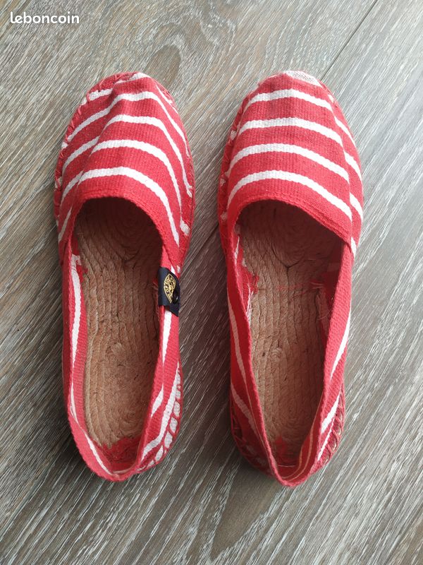 ART OF SOULE - Espadrilles Marinière Rayées Bleues Et Blanches - Fabriquées En France, Confort Estival Unisexe