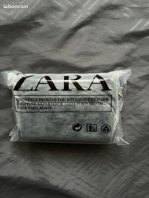 Sac Bandoulière Zara Noir - Avec Portefeuille Amovible - Neuf Avec étiquettes - Simili Cuir
