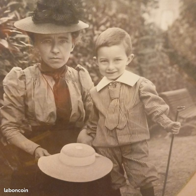 Photo ancienne dans cadre en bois doré. Fin XIXE SIÈCLE (image 5)