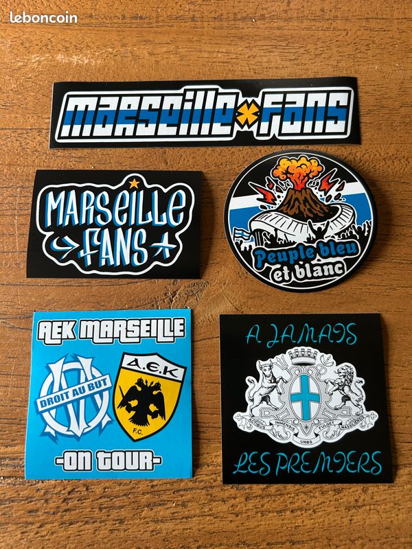 Lot De 50 Stickers Olympique De Marseille – Pour Supporters Et Ultras