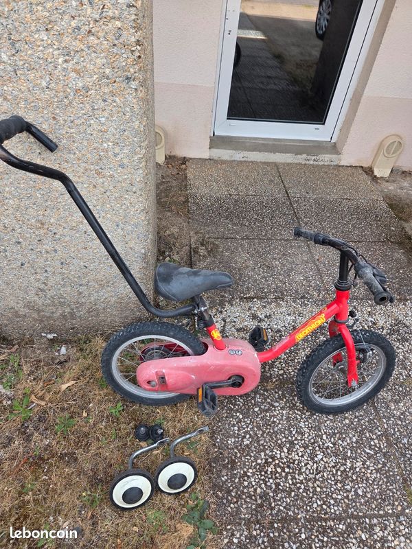 vélo sans roulette velo avec roulette Velo enfant avec roulette et cane pour apprendre sans les roulettes Vélos