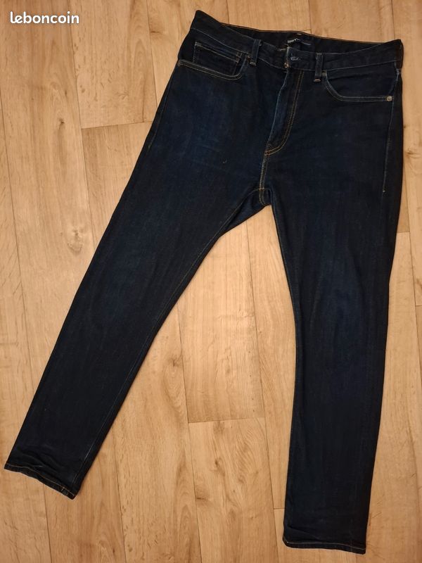 Jean D'LOOP Selvedge Vintage Japonais - Taille W35 L34, Indigo Foncé, Fabriqué En Allemagne - Neuf Avec étiquettes