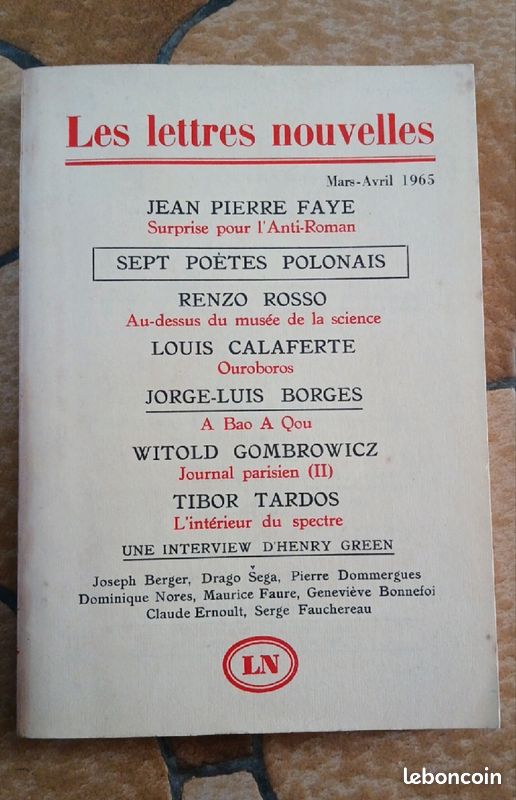 Les lettres nouvelles mars avril 1965 (image 1)