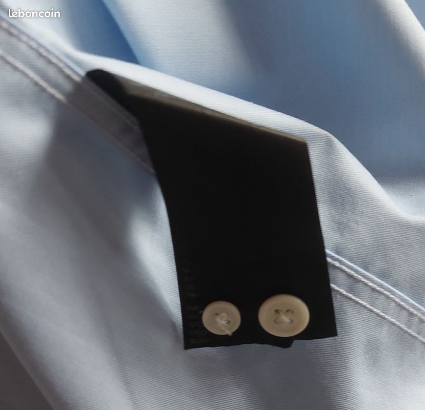 Chemise Homme The Kooples - Col Mao Noir Taille XL