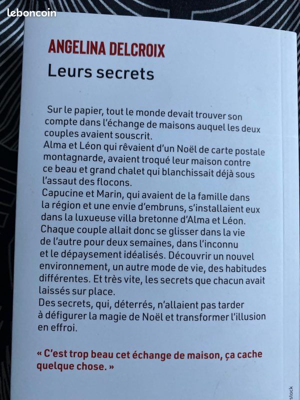 Livre leurs secrets de Angelina Delcroix (image 2)