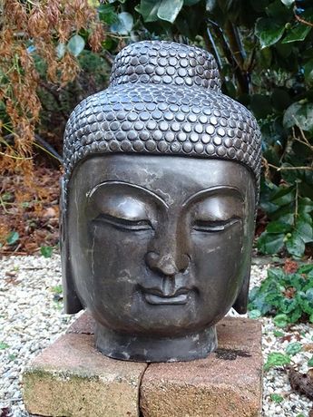 Statue de jardin Happy Bouddha - Hauteur 53 cm - Vente en ligne au