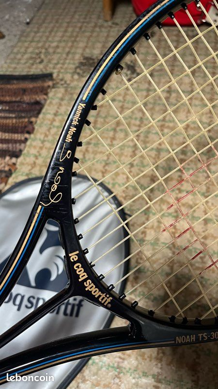 Raquette De Tennis Vintage Le Coq Sportif – Noah TS-25 – Modèle Yannick Noah – Rare
