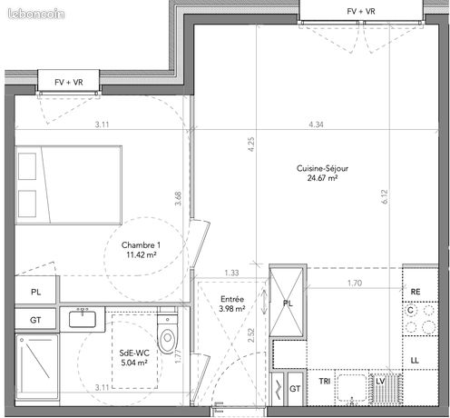 Appartement f2