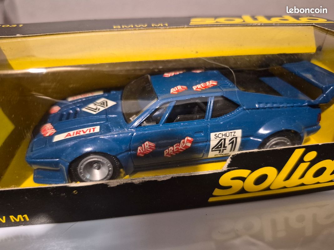 SOLIDO 1031 Base BMW M1 n°40 US IMSA Daytona 1981 Bartling