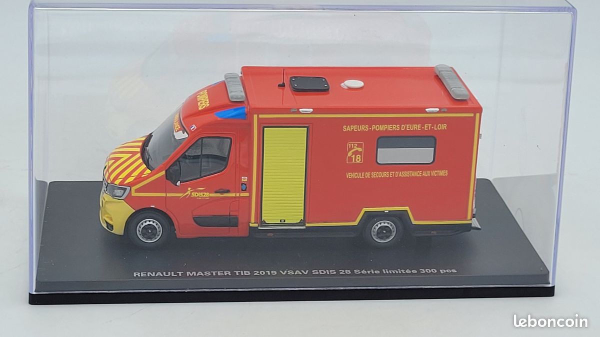 Alerte, Renault Master 2019 TIB VSAV SDIS 28 Eure et Loir, 1/43