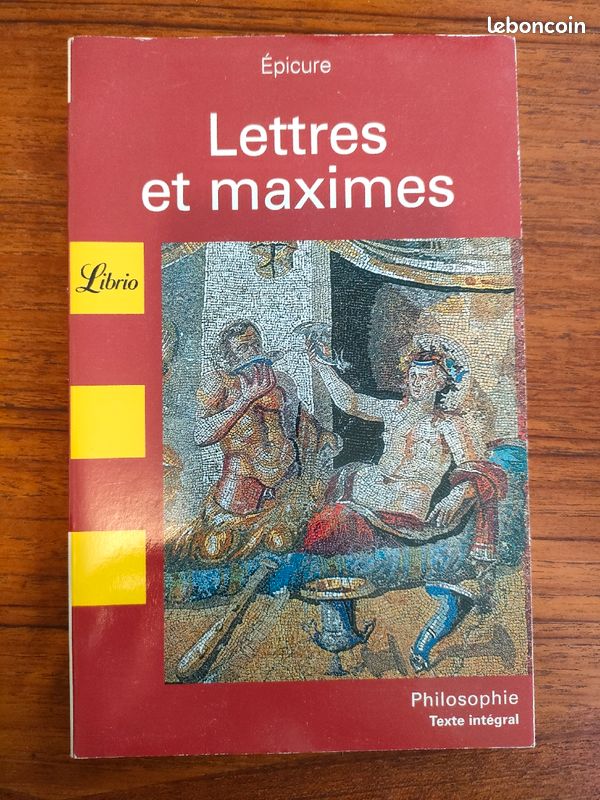 Epicure, Lettres et maximes (image 1)