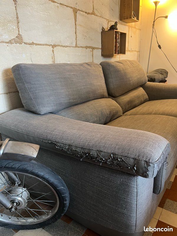 Canapé gris poltron et sofa (image 2)