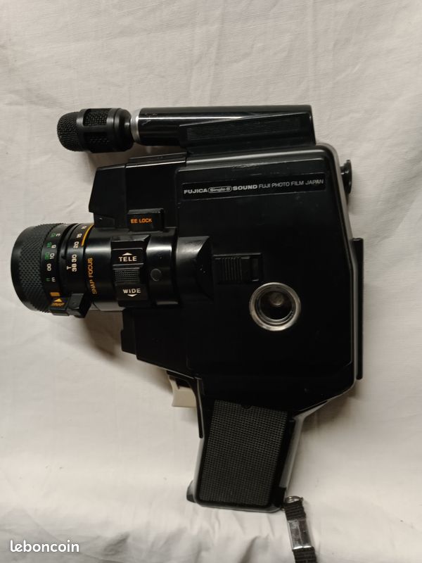 Caméra Super 8 Fujica 8 EE – Objectif Fujinon 1:1.9, Noire, état Correct
