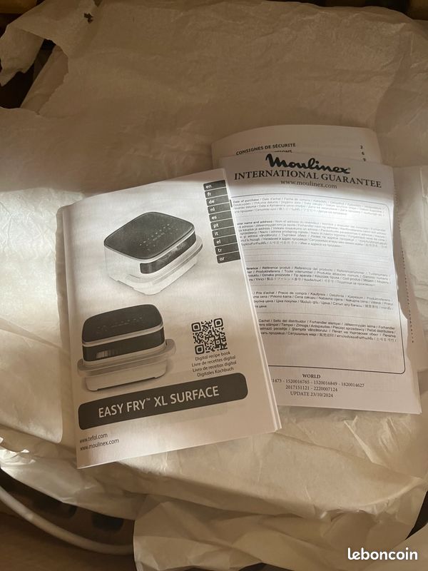 Airfryer Moulinex Easy Fry XL Surface AL4001F0 NEUF (image 5)