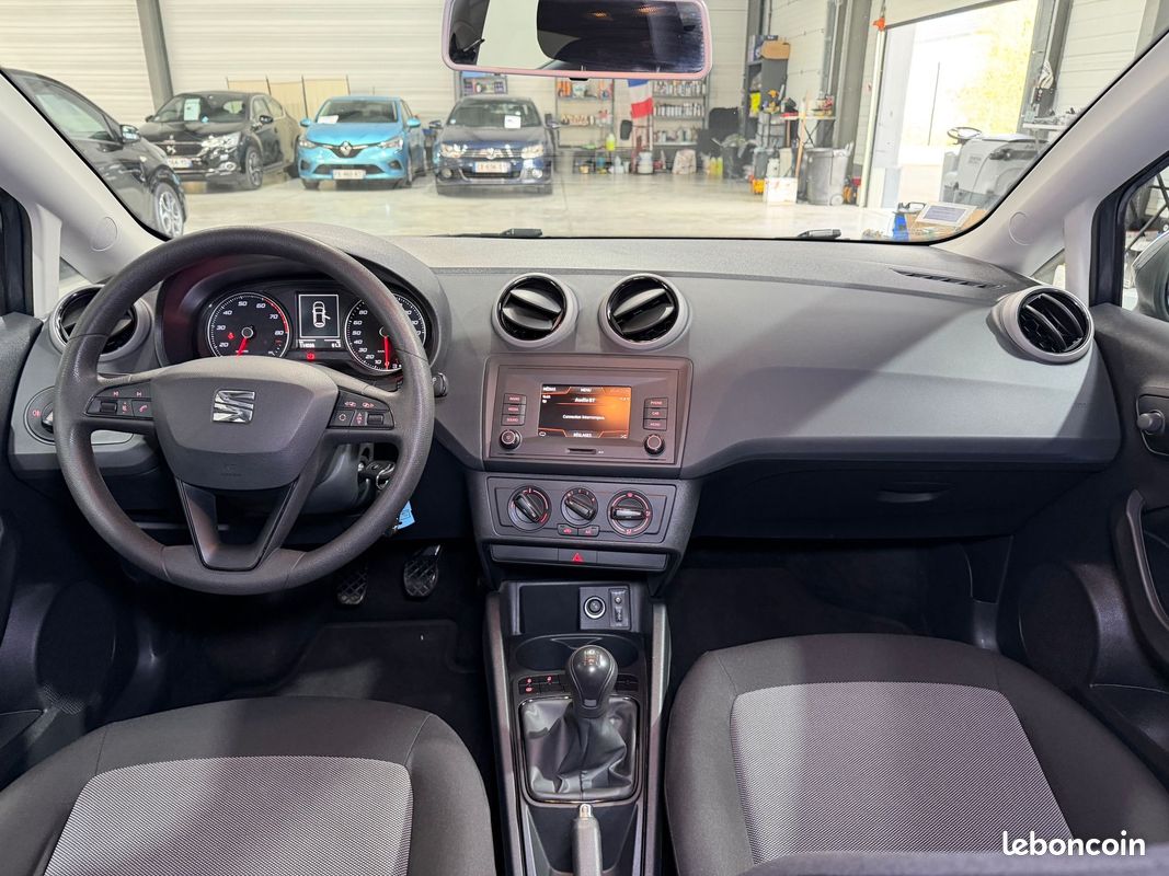 Seat ibiza 1.0l 75 ch referance / radar de recul / jantes / radio bluethooth / climatisation / garantie (image 4)