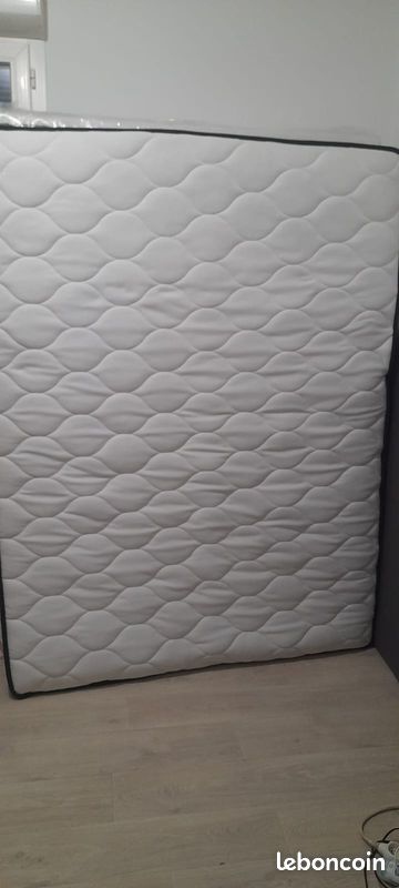 Lit complet : Matelas + Sommier avec 4 pieds (image 7)