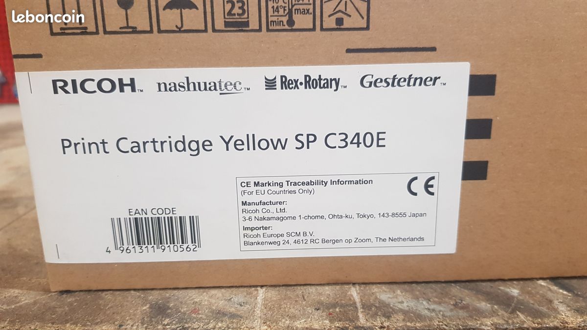 RICOH Cartouche Toner Laser Jaune SP C340E (image 2)