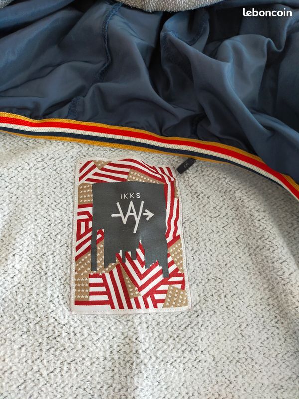 Veste à capuche IKKS grise garçon 14 ans (image 6)