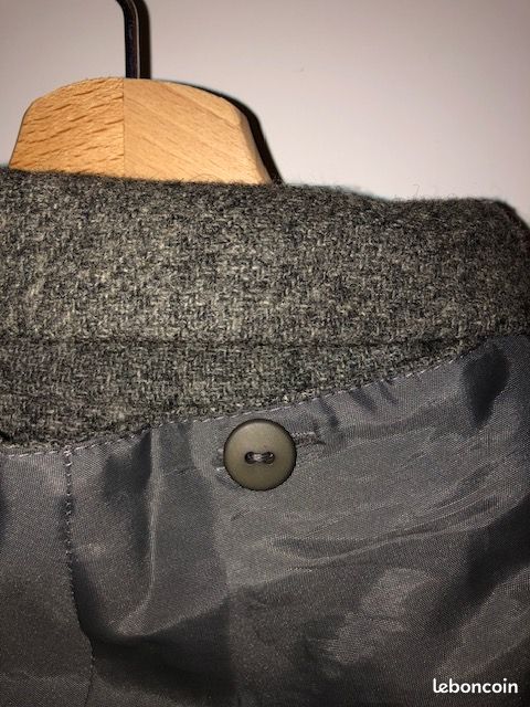 Manteau 100% laine à capuche (image 4)