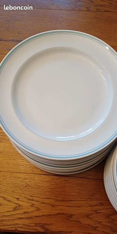 Lot De 12 Assiettes Countryware - 4 Plates, 4 Creuses, 4 à Dessert, Céramique, Occasion