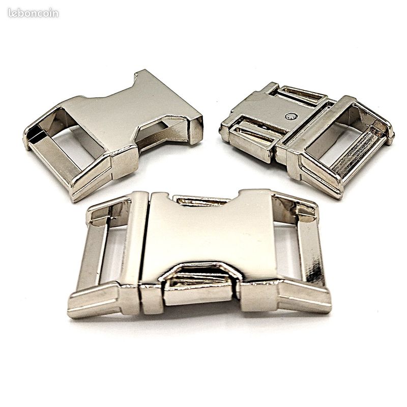3 Sets De Boucles De Fermeture En Métal Argenté - Pour Manteaux, Ceintures, Sacs - Clips Décoratifs Et Fonctionnels