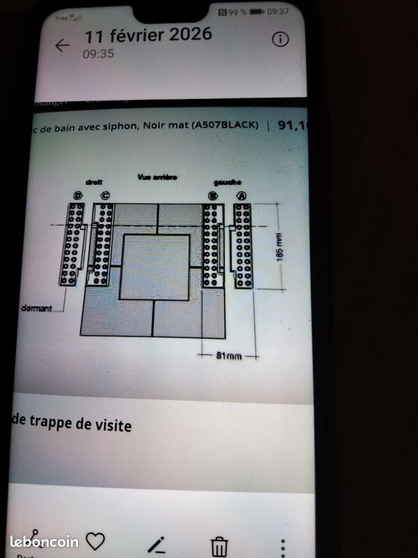 Trappe de visite invisible baignoire Nicoll (image 3)