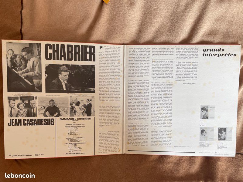 Vinyle Chabrier Bourrée, Impromptu (image 2)