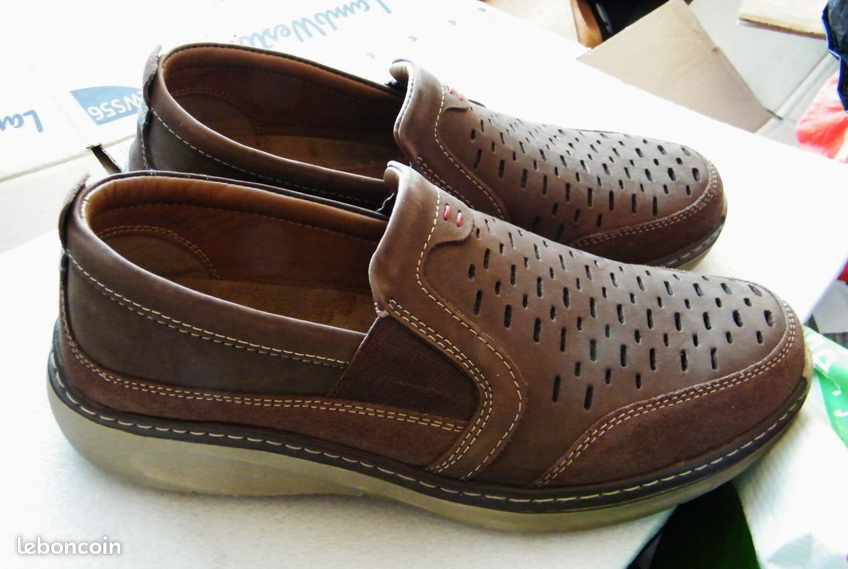 Chaussures mocassins en cuir marron ara tbe 42 homme (image 6)