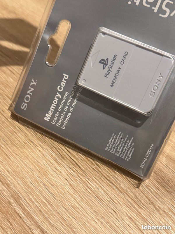 Carte Mémoire Sony PlayStation 1 SCPH-1020 - 15 Blocs - Avec Boîte D'origine - Occasion
