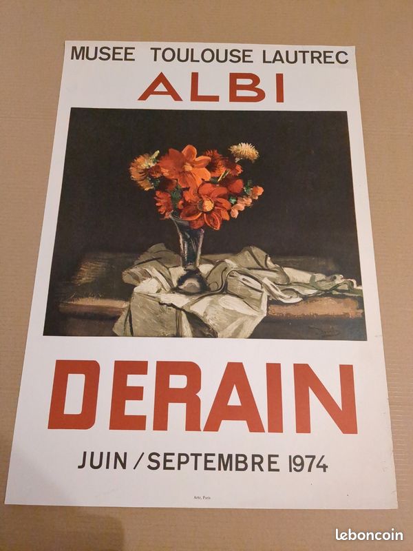 André DERAIN - Exposition Musée Nationale d'Art Moderne - original
