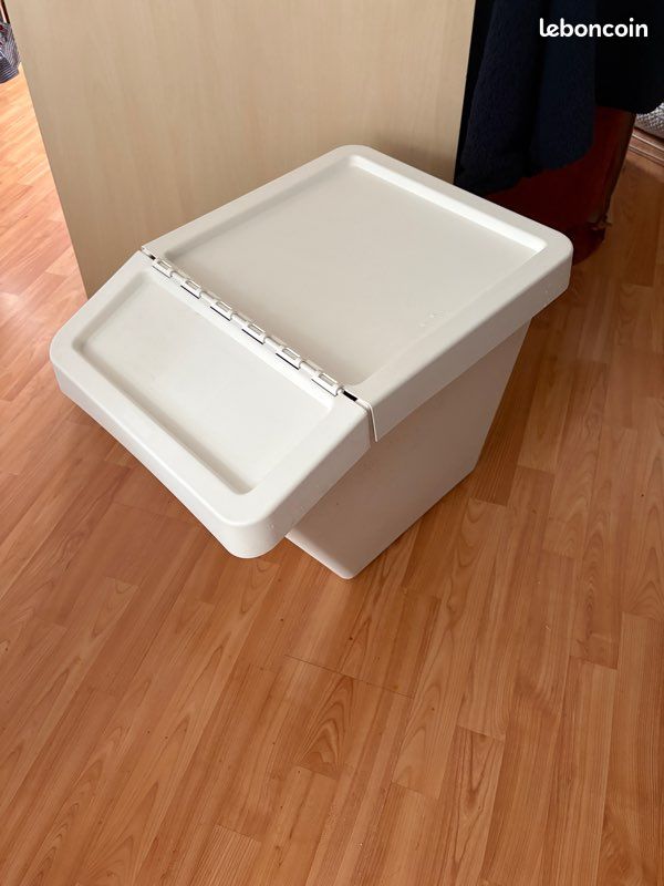 Bac IKEA Sortera Poubelle de tri Blanc 60l (image 1)