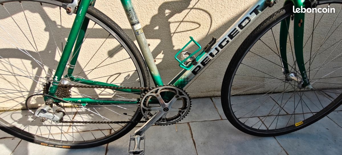 Plateau Ancien Peugeot 40 Dents - 5 Boulons 122 Mm BCD - Alu Argent - Occasion Vélo Route/piste