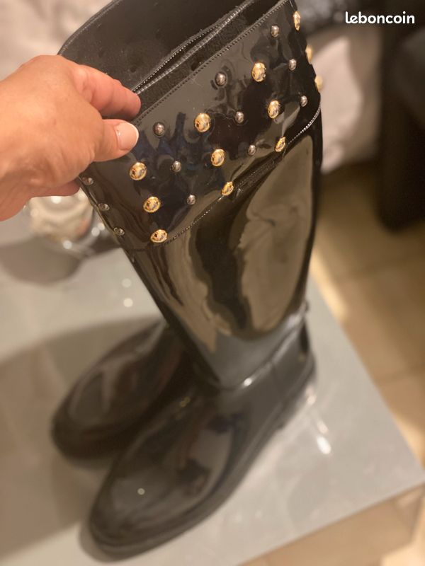 Botte/bottine moschino caoutchoucs noir 41 (image 1)