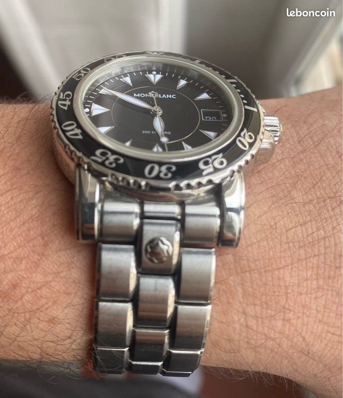 Montblanc Meisterstuck Watch 7037 Montre Montblanc Meisterstuck 7037  Bracelet Acier Montres Bijoux