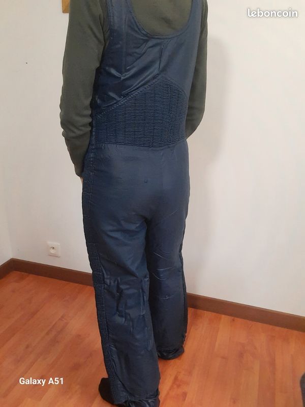 Salopette De Ski Vintage Nevica - Bleue Années 90 - Taille 44M - Unisexe