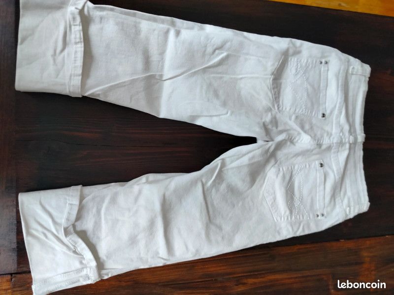 Pantacourt Blanc MiM – Taille 36 (S) – Excellent état – Occasion Très Bon état