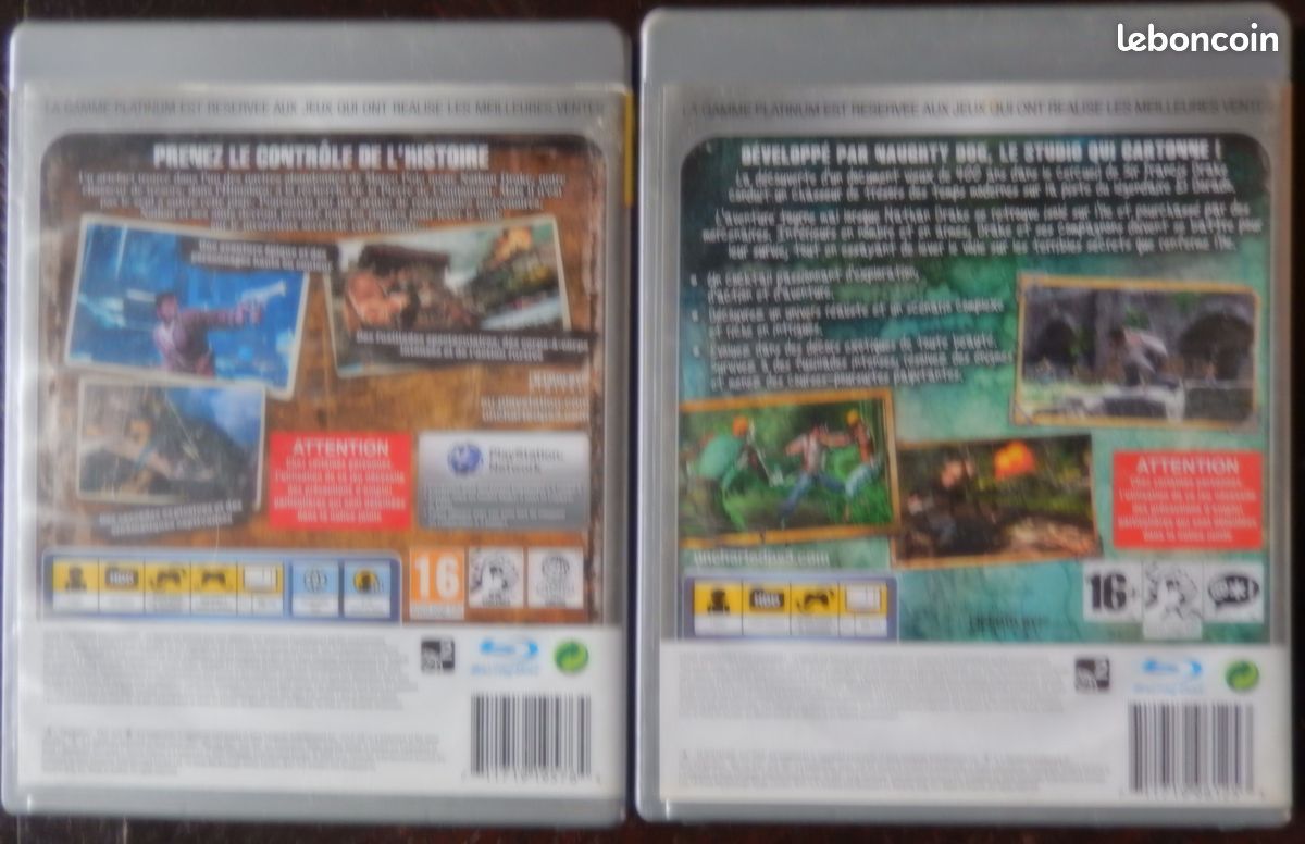 Lot2 Jeux Ps3 Uncharted 1&2 (image 2)
