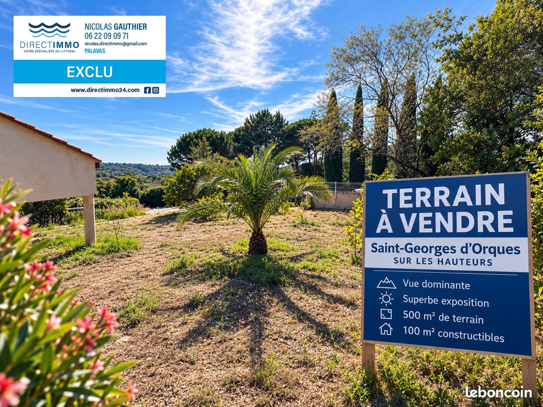 Terrain 500 m² · à Saint-Georges-d'Orques · 500 m² · 179 500 €