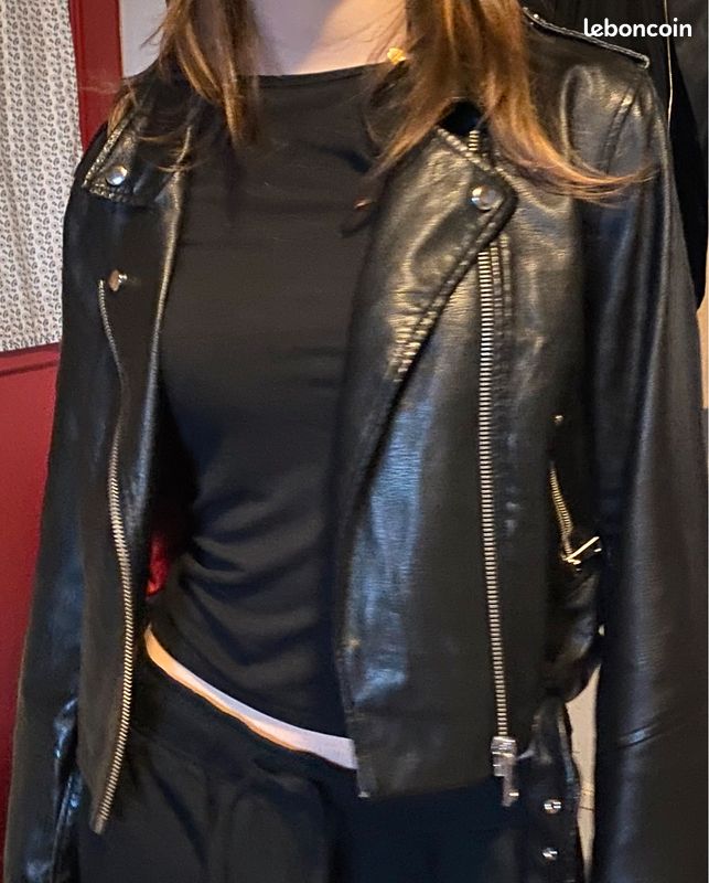 Veste en cuir Jennyfer Vêtements