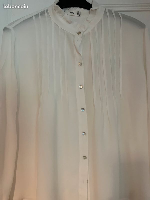 Chemisier voile blanc (image 1)