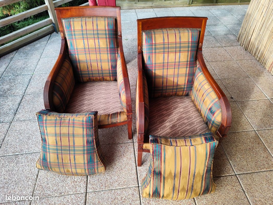2 fauteuils style empire (image 2)