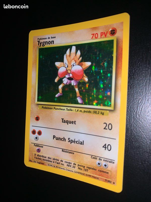 Tygnon 7/102 Holo Rare Set De Base Wizards (image 12)