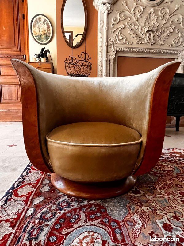 Lot de 6 fauteuils tulipe art déco (image 4)