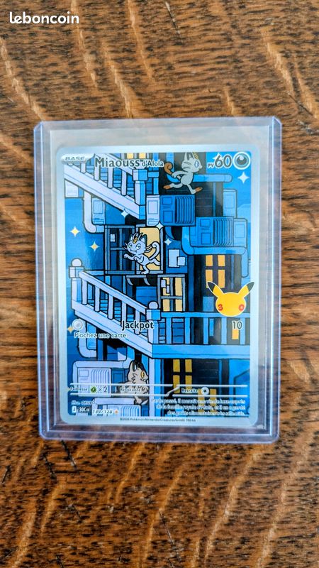 Carte Miaouss d'Alola Pokémon 30 ans (image 1)